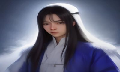 同人插画师使用数位板绘制ACG角色同人插画，屏幕上显示精细的线稿与上色过程